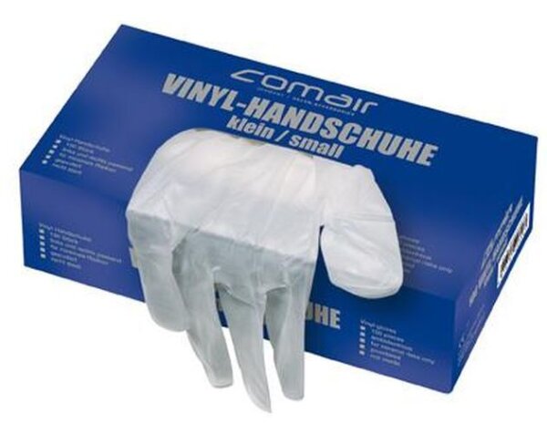 Comair Handschuhe Einmalhandschuhe Latex schwarz mittel puderfrei 20 Stk