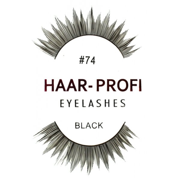 Haar-Profi Eyelash #74 - Black - falsche künstliche echthaar Wimpern strip lash