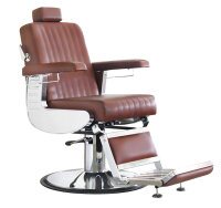 Comair Herren-Friseurstuhl Diplomat Cognac-Braun