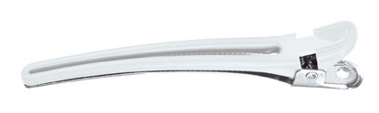 Comair Haarclips Plastik/Aluminium 10St  weiss 95mm