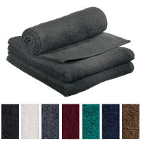 Comair 3er Pack Kabinetthandtücher schwarz 50 x 90 cm
