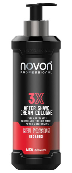 Novon Professional 3X Aftershave Cream Cologne Red Passion 400 ml