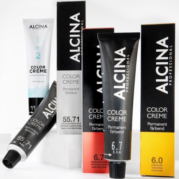 Alcina Color Creme, 60 ml - Permanent färbend 7.77 Mittelblond Intensiv-Braun