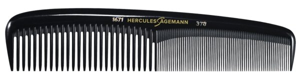 Hercules Sägemann Meisterkamm Styling 1671-378 7,5 Damenkamm mittelstarkes Modell Schwarz