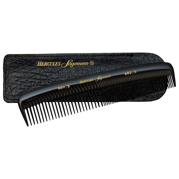 Hercules Sägemann Meisterkamm Styling 600-602 5 Taschenkamm Schwarz