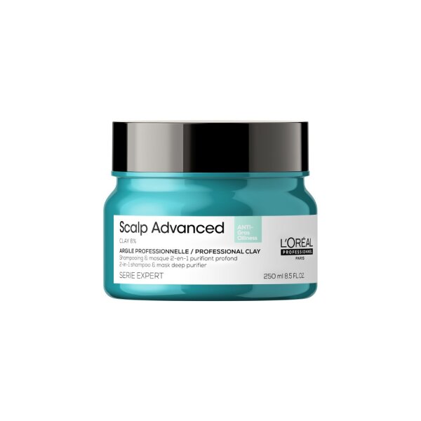 Loreal Professionnel Serie Expert Scalp Advanced Anti-Oiliness 2in1 Deep Purifier Clay 250 ml