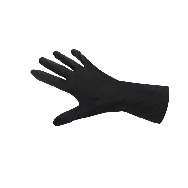 Schwarzkopf Hygiene Artikel Nitril Handschuhe lang - M (schwarz), 100 Stück