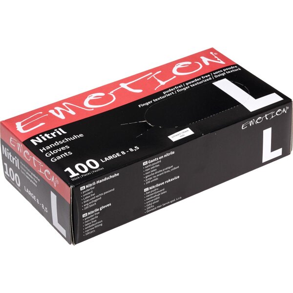 Efalock Emotion Nitrilhandschuhe schwarz L p.-fr