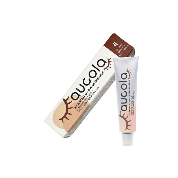 Aucola Augenbrauen und Wimpernfarbe Kastanie15ml Nr. 4